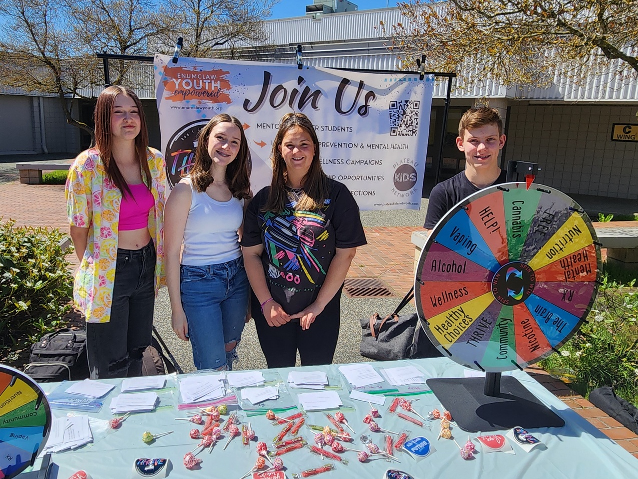 Photo so Thrive Students outside of the school